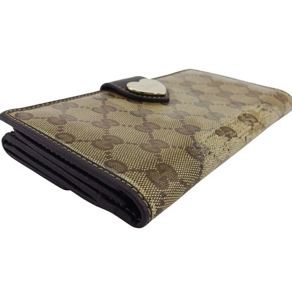 GUCCI Purse Beige brown gold Women 203550 Authentic secondhand